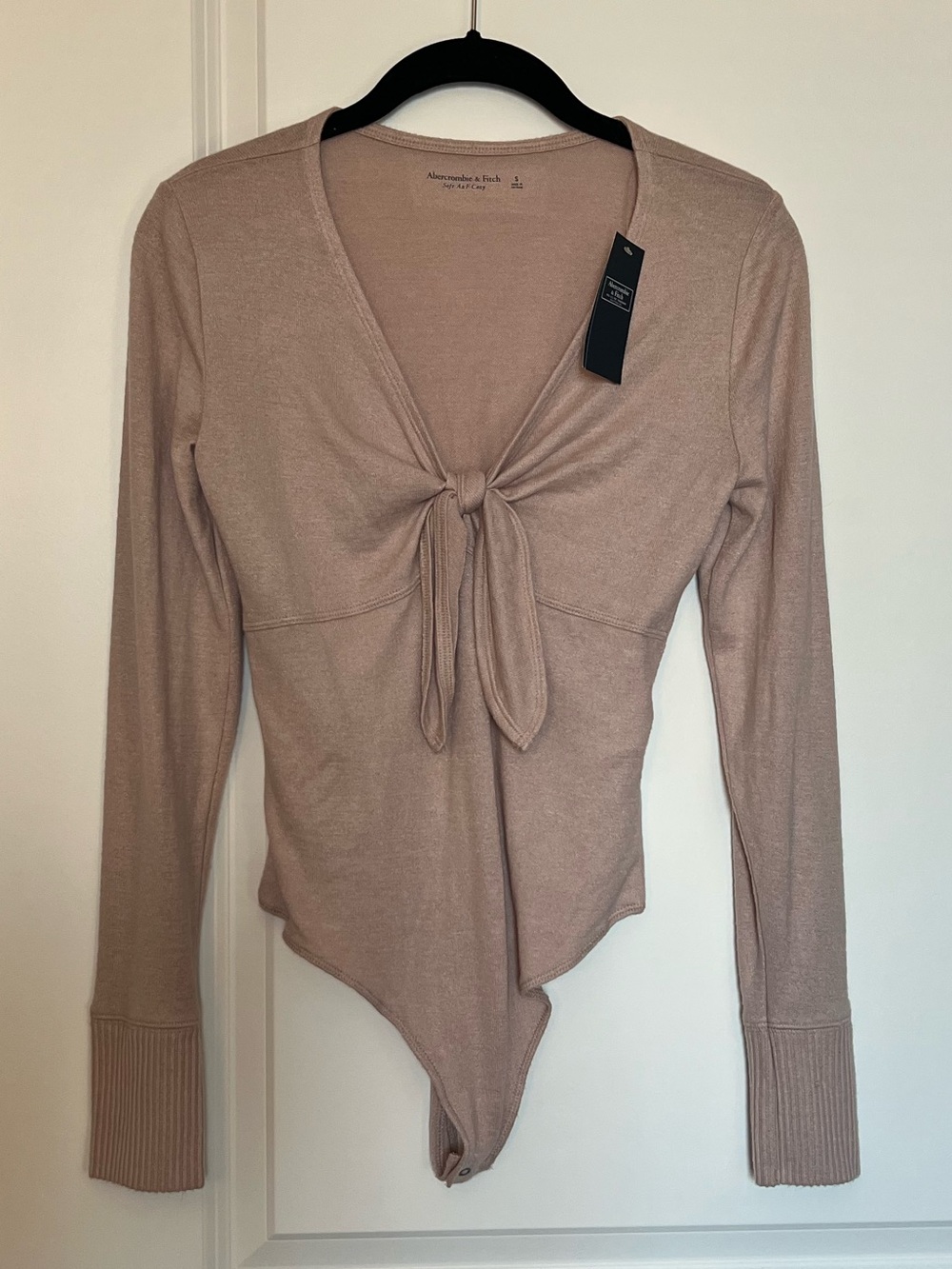 Abercrombie & Fitch Cozy Tie-Front Bodysuit NWT
